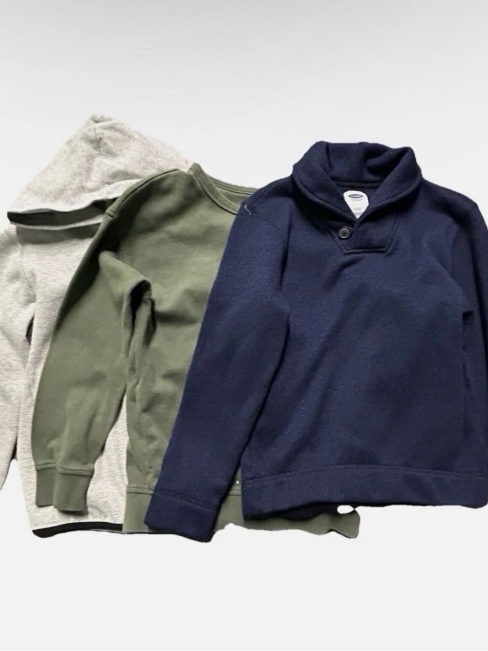 Boys Gap Winter Tops Full Zip Hoodie Crewneck Collard Sweater Size Large (10)